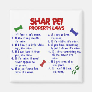 SHAR PEI Property Laws 2 Magnet
