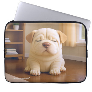 Shar Pei Puppy - Soft Serenity by WangWang Laptop Sleeve