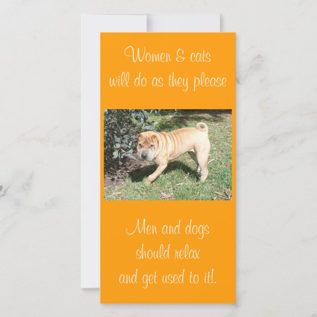 Shar Pei Rescue Blank CArd (Front)