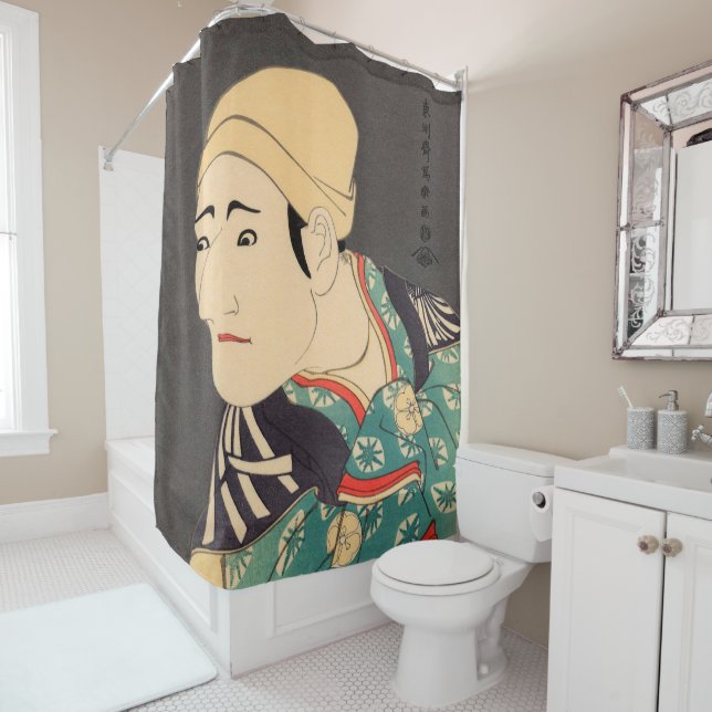 Sharaku #1 shower curtain (In Situ)