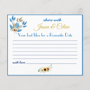 Share a Date Idea for Couple Bridal Shower Flyer