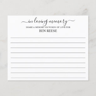 Share a Memory Funeral Attendance