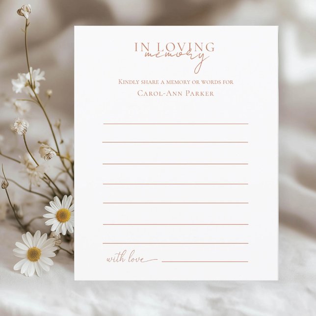 Share a Memory Funeral Service Attendance (Creator Uploaded)