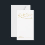 'Share a Memory' Gold Modern Script Wedding Advice Card<br><div class="desc">Add a personal touch to your wedding with a modern script wedding advice and wishes card. This card features title 'share a memory' in gold modern script font style and details in gold modern sans serif font style on white background. Please Note: The foil details are simulated in the artwork....</div>