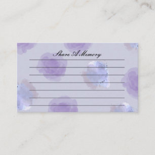 Share a Memory of a Loved One Card – Funeral