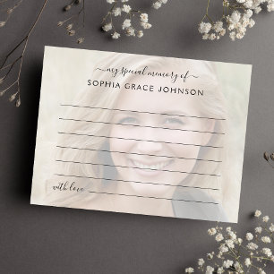 Share A Memory Photo Funeral Postcard