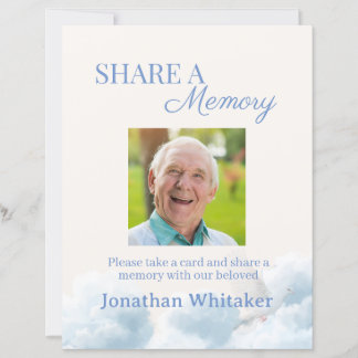Share A Memory Sign Funeral Template