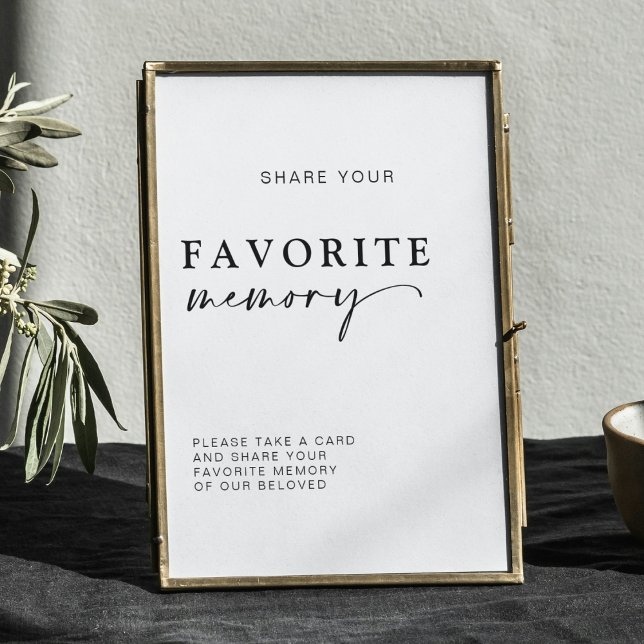 Share a Memory Sign | Guest Book Alternative (Creator Uploaded)