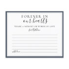 Share a Memory Simple Funeral Attendance Card