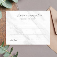 Share A Memory White Marble Wedding