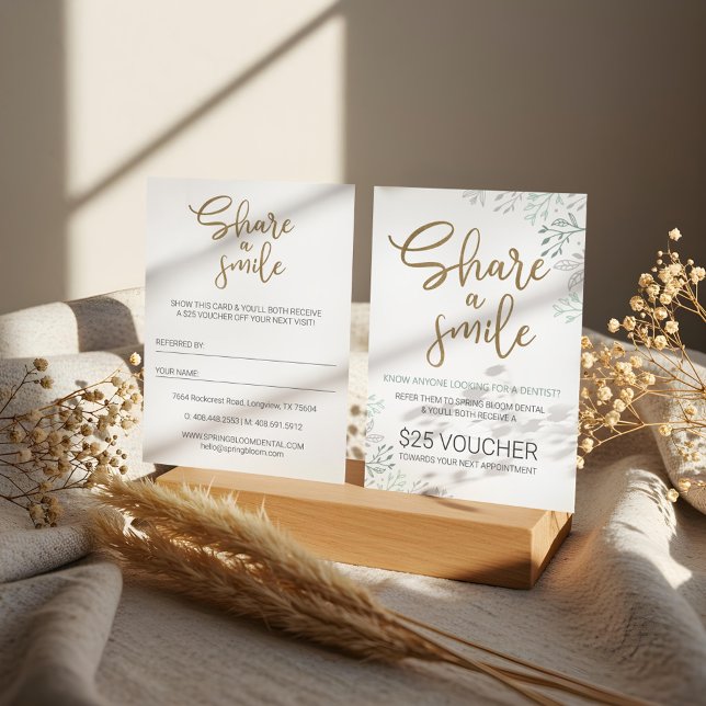 Share a Smile Dental Referral Program Business Card (Share a Smile Dental Referral Program Business Card)
