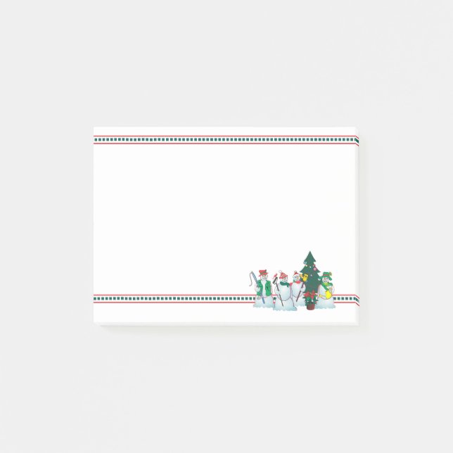 share a smile snowman 15v4 post-it notepad (Front)