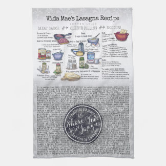 Share Love Serve Lasagna Lasagna Recipe Tea Towel