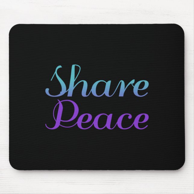 Share Peace Prevention Awareness Design Mouse Pad (Front)