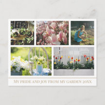 Share photos of the beauty of your garden Postcard