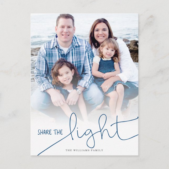 Share the Light Hanukkah Photo Card (Front)