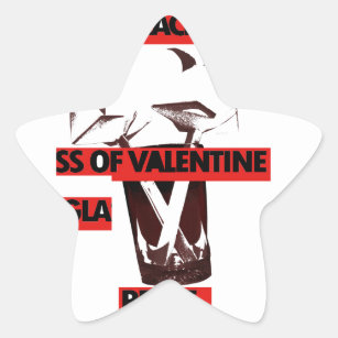 Share the love a glass of valentine peace.jpg star sticker