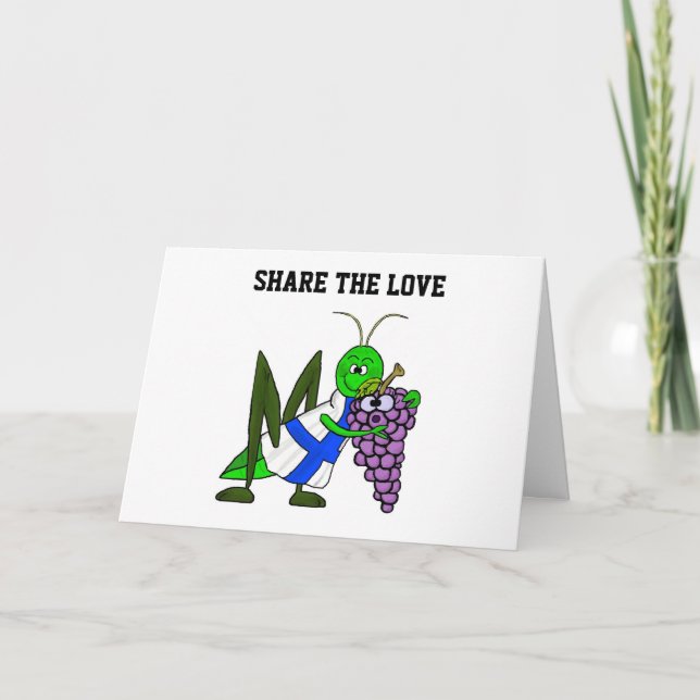 Share the Love and Beer St. Urho's Day Card (Front)