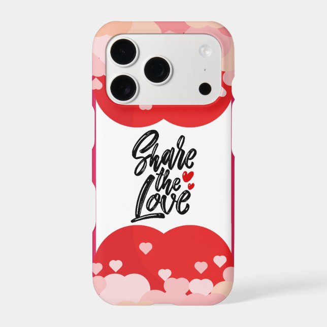 Share The Love Cute Heart Design (Back)