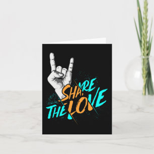 Share The Love Men Women Kids Boys Girls ASL Gift  Card