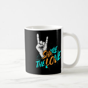 Share The Love Men Women Kids Boys Girls Asl Gift Coffee Mug