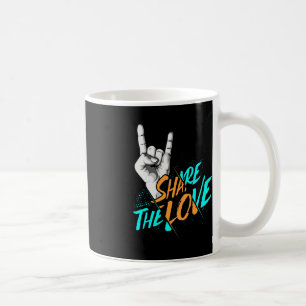 Share The Love Men Women Kids Boys Girls ASL Gift Coffee Mug