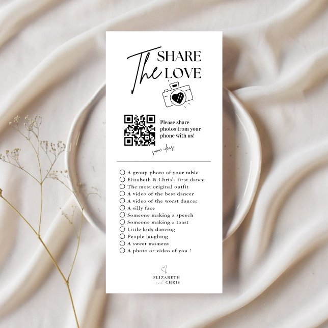 Share The Love Photo I Spy Wedding Game scavenge Menu (Creator Uploaded)