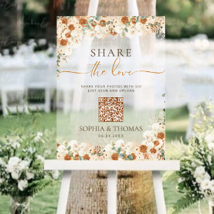 Share the Love QR Acrylic Sign