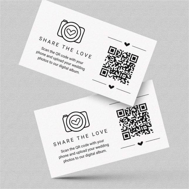 Share the Love QR Code Digital Photo Album Card (Creator Uploaded)