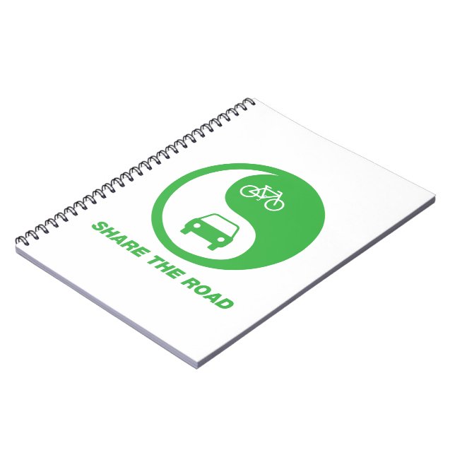Share the Road Spiral Notebook (Left Side)