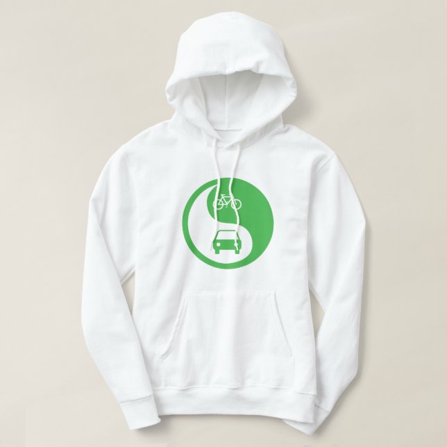 Share the Road Yin Yang Hoodie (Design Front)