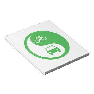 Share the Road Yin Yang Notepad