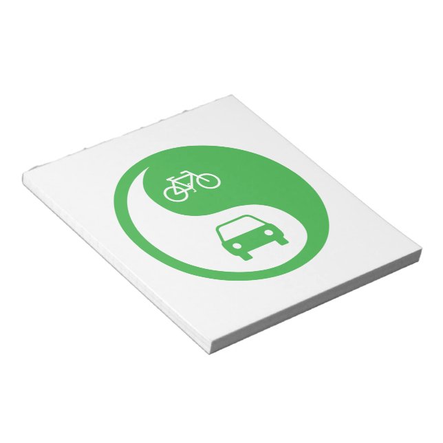 Share the Road Yin Yang Notepad (Angled)