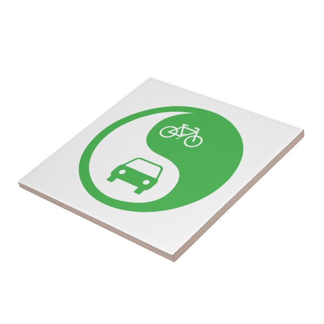 Share the Road Yin Yang Tile (Side)