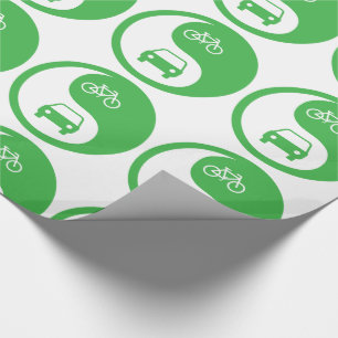 Share the Road Yin Yang Wrapping Paper