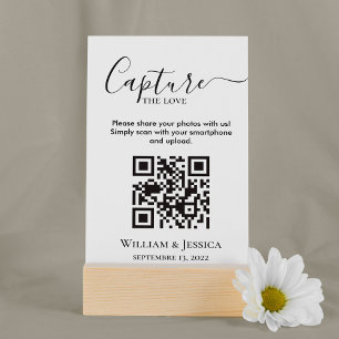 Share Wedding Photos With QR Code Enclosure Card