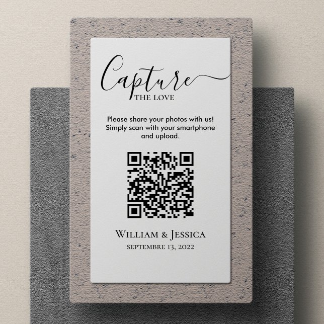 Share Wedding Photos With QR Code Enclosure Card (Creator Uploaded)