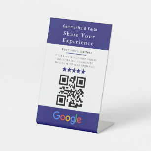 Share Your Experience QR Code Sign   Google Review