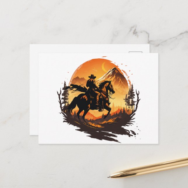 Share Your Love of Horses with Unique Postcards! Postcard (Front/Back In Situ)