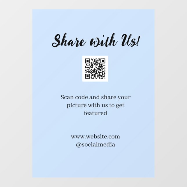 Share your picture scan QR code add website email  (Sheet)