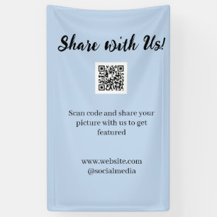 Share your picture scan QR code add website email  Banner