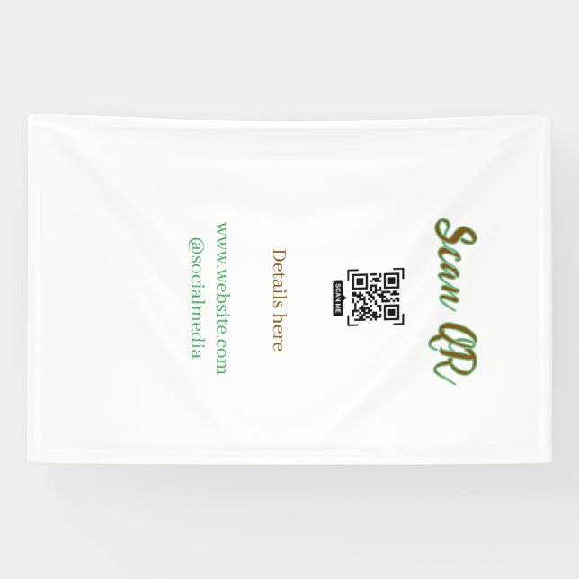 Share your picture scan QR code add website email  Banner (Horizontal)