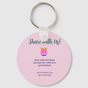 Share your picture scan QR code add website email Key Ring