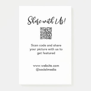 Share your picture scan QR code add website email  Post-it Notes