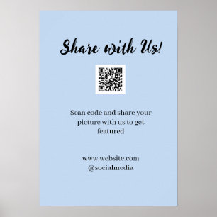 Share your picture scan QR code add website email  Poster