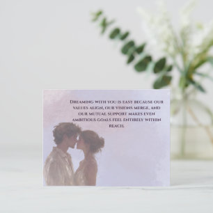 Shared Future & Growth Love Quote Postcard Build