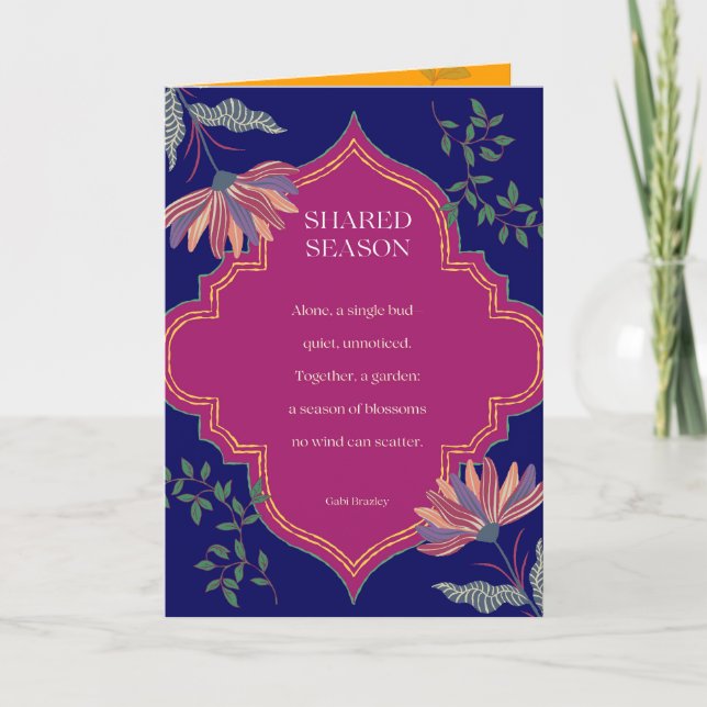Shared Season poem card (Front)