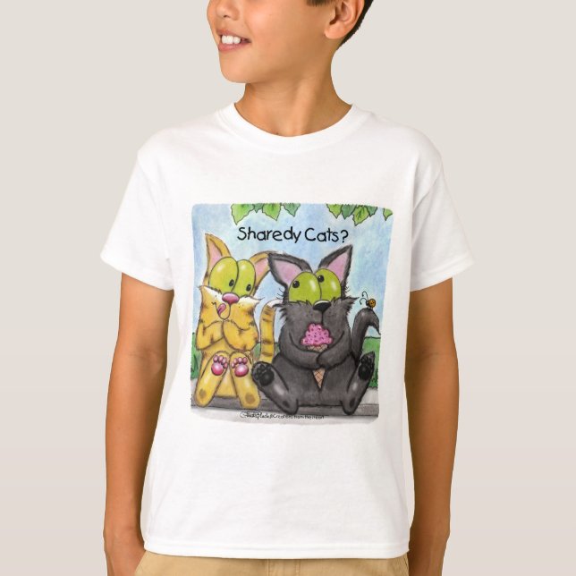 Sharedy Cats -Silly and Tig T-Shirt (Front)