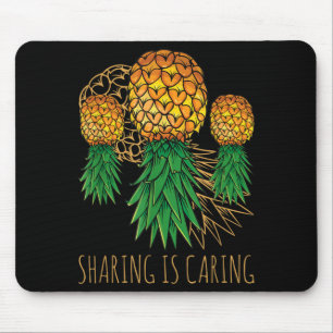 Sharing Is Caring Pineapple Hawaii Fruit Summer Mouse Pad