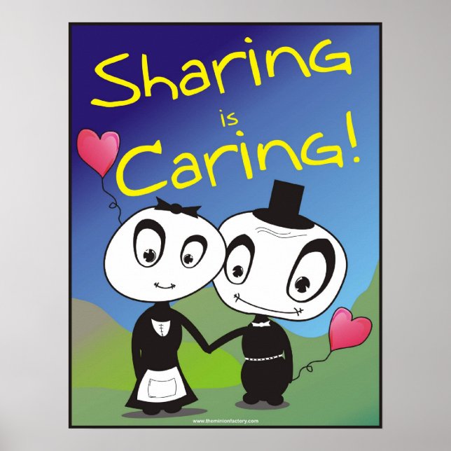 Sharing is Caring! Poster (Front)